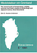 The annual cycle of temperature, salinity, currents and water masses in the Disko Bugt and adjacent waters, West Greenland